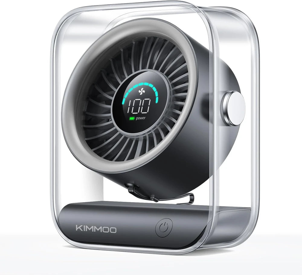 Kimmoo Quiet Rechargeable Desk Fan