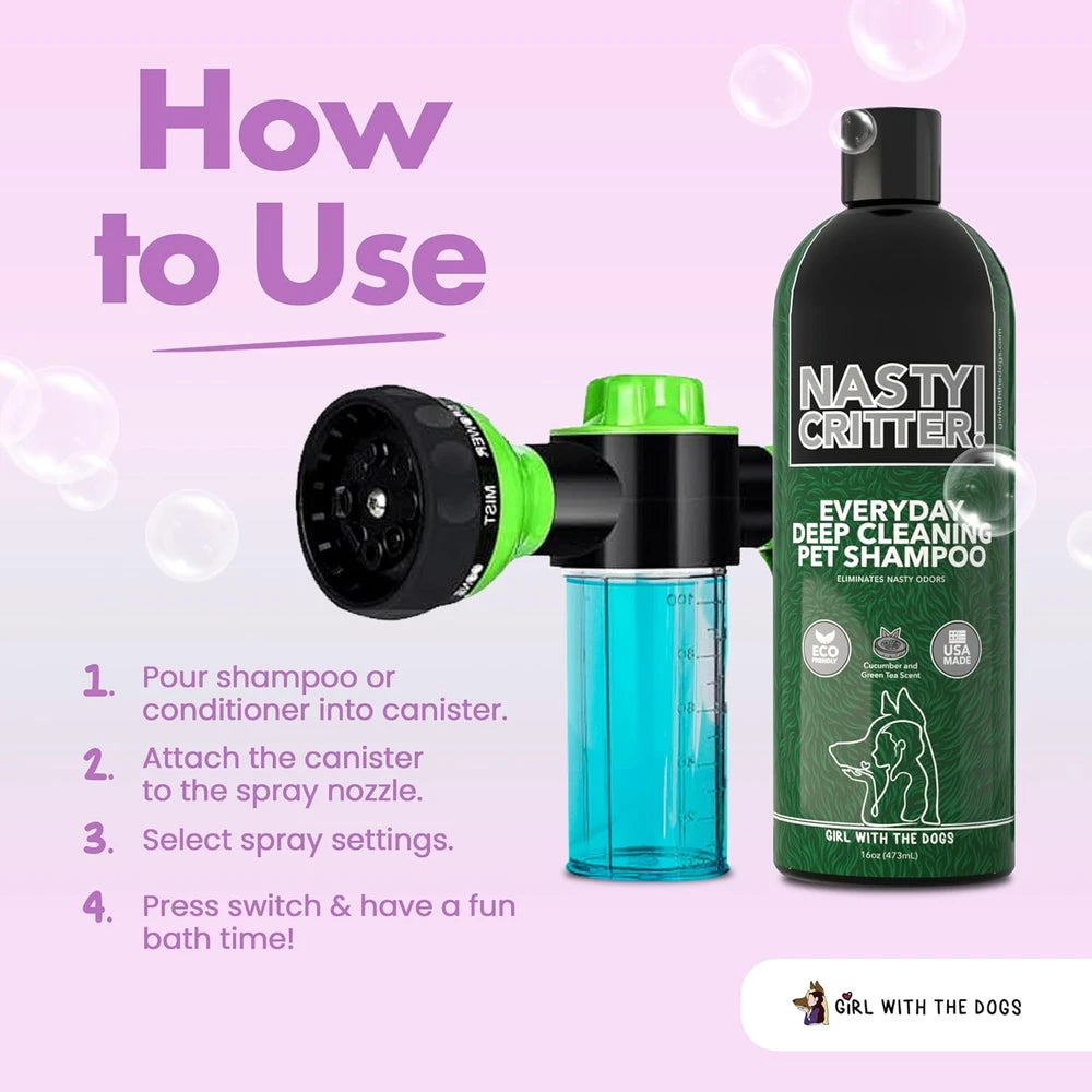 Girl With The Dogs Pet Bath Sprayer